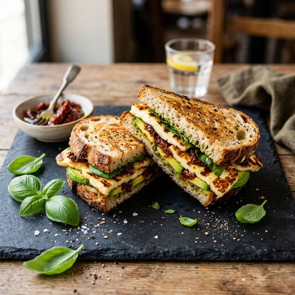 Easy dinner ideas - Halloumi Sourdough Toast
